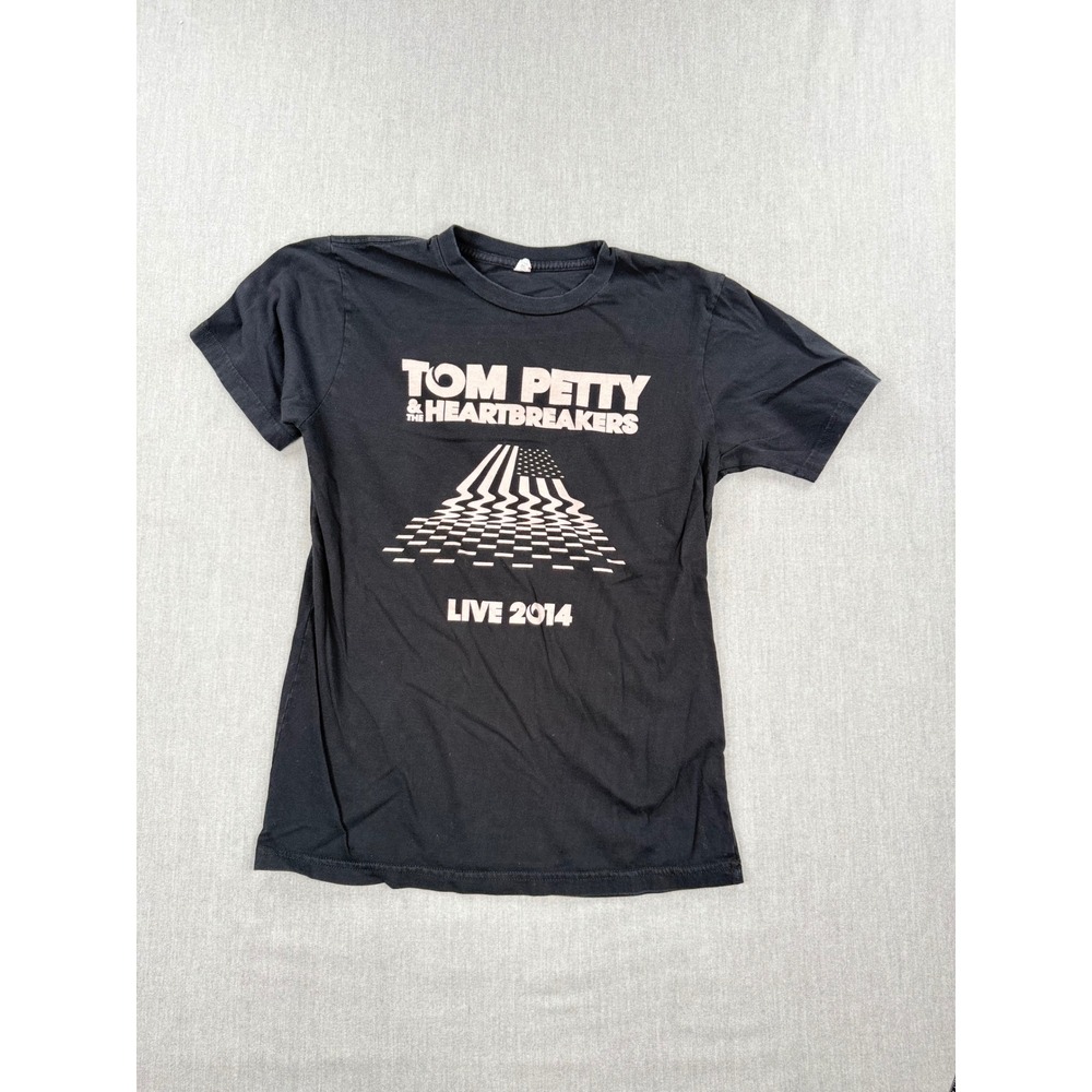 Tom Petty and the Heartbreakers Live 2014 Tour Shirt Mens Medium Black Band Tee